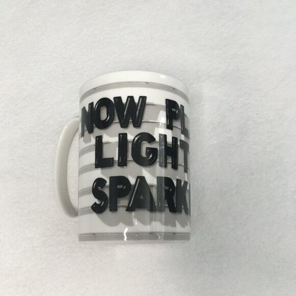 Kate Spade Coffee Mug Now Playing Now Light The Sparklers Ceramic Mug - Picture 1 of 7